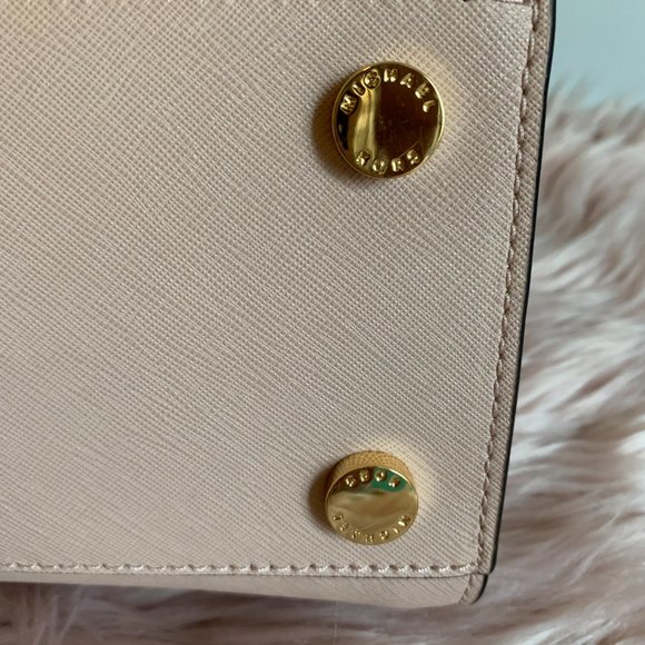 NWT! MICHAEL KORS MK SELMA STUDDED MEDIUM SATCHEL SHOULDER BAG W DUST BAG - Picture 13 of 15